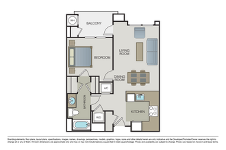 1 Bed • 1 Bath
                                  3D Tour 353 floor plan